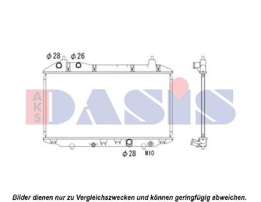 AKS DASIS Radiators, Motora dzesēšanas sistēma 100058N